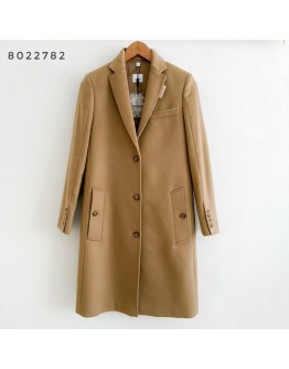 Burberry 8022782 1001 羊毛連身外套 駝