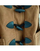 Burberry 8021886 牛角釦羊毛連帽外套