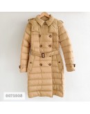 Burberry 8072085 羽絨雙排釦大衣 駝