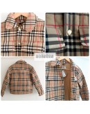 Burberry 8069335 小童格紋胸前口袋外套