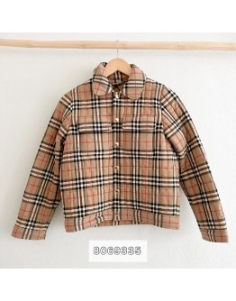 Burberry 8069335 小童格紋胸前口袋外套