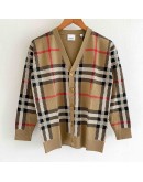 Burberry 8068399 小童經典格紋針織外套