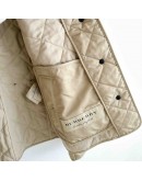 Burberry 8053046 奶茶菱格紋棉質輕型外套