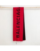 Balenciaga 巴黎世家logo字圍巾 530047 6460 紅黑