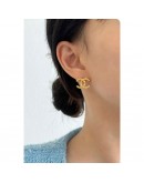 ABC502 金雙C耳環