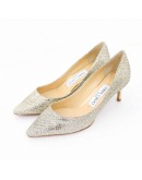 JIMMY CHOO ROMY 6CM 香檳亮片高跟鞋