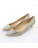 JIMMY CHOO ROMY 4CM 香檳色低跟鞋