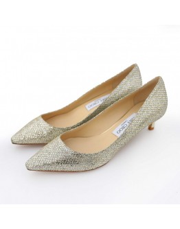 JIMMY CHOO ROMY 4CM 香檳色低跟鞋