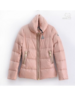 Moncler Joux 立領拉鍊外套 裸粉