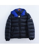 Moncler Zin 小童款雙色拉鍊外套 深藍/電光藍