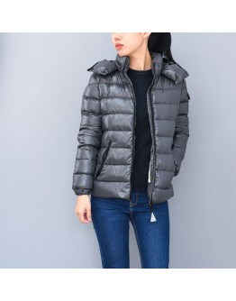 Moncler Bady 大人款拉鍊連帽外套 鐵灰