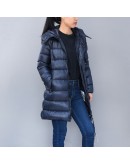 Moncler Suyen 連帽拉鍊外套 深藍