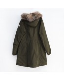 Moncler Monticole 連帽釦子拉鍊外套 墨綠