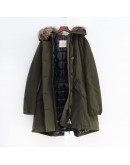 Moncler Monticole 連帽釦子拉鍊外套 墨綠