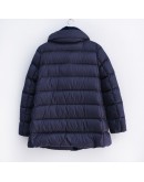 Moncler Torcon 天鵝絨立領拉鍊外套 藍紫
