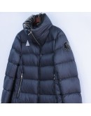 Moncler Torcon 天鵝絨立領拉鍊外套 灰