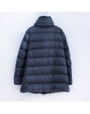 Moncler Torcon 天鵝絨立領拉鍊外套 灰