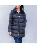Moncler Torcon 天鵝絨立領拉鍊外套 灰