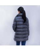 Moncler Torcon 天鵝絨立領拉鍊外套 灰