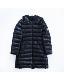 Moncler Moka 小童款連帽拉鍊外套 黑