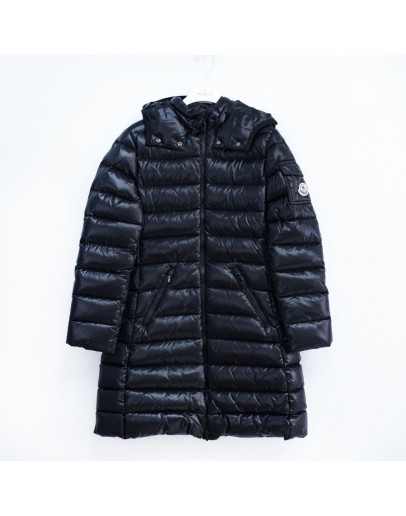 Moncler Moka 小童款連帽拉鍊外套 黑