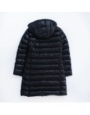 Moncler Moka 小童款連帽拉鍊外套 黑