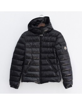 Moncler Bady 小童款連帽拉鍊外套 黑