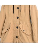 Moncler Monticole 連帽釦子/拉鍊外套 深卡其