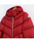 Moncler Adelie 小童款連帽拉鍊外套 暗紅