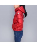 Moncler Adelie 小童款連帽拉鍊外套 暗紅