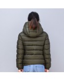 Moncler Aiton 小童款深綠連帽拉鍊外套