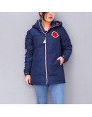 Moncler Airon 小童款拉鍊連帽外套 藍*紅