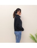 Moncler maglia 造型袖口拉鍊外套 黑