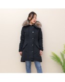 Moncler Monticole 連帽釦子拉鍊外套 黑