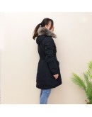 Moncler Monticole 連帽釦子拉鍊外套 黑