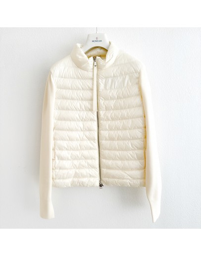 Moncler Cardigan Tricot 針織羽絨外套 白