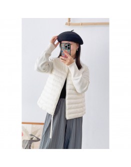 Moncler Cardigan Tricot 針織羽絨外套 白