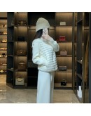 Moncler Cardigan Tricot 針織羽絨外套 白