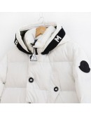 Moncler Cestro 長版連帽外套 白