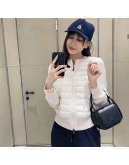 Moncler Cardigan Tricot 針織四口袋 白