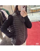 Moncler Cardigan 羽絨袖針織立領外套 黑