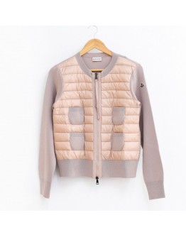 Moncler Cardigan Tricot 針織四口袋 粉藕色