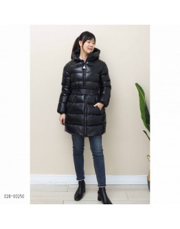 Moncler Adile小童腰帶中長版羽絨外套