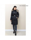 Moncler Tinuviel 腰釦長版雨絨衣