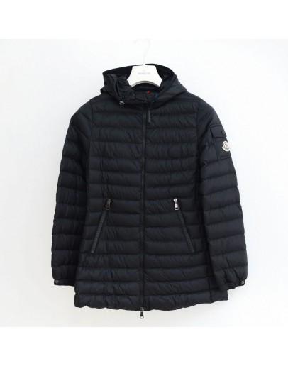 Moncler Ments 長款羽絨外套 黑