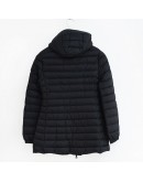 Moncler Ments 長款羽絨外套 黑