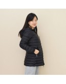 Moncler Ments 長款羽絨外套 黑