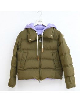 Moncler Loctudy 連帽羽絨服 軍綠內紫