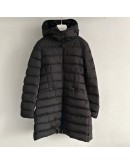 Moncler Charpal 小童長版連帽拉鍊外套 黑