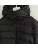 Moncler Charpal 小童長版連帽拉鍊外套 黑